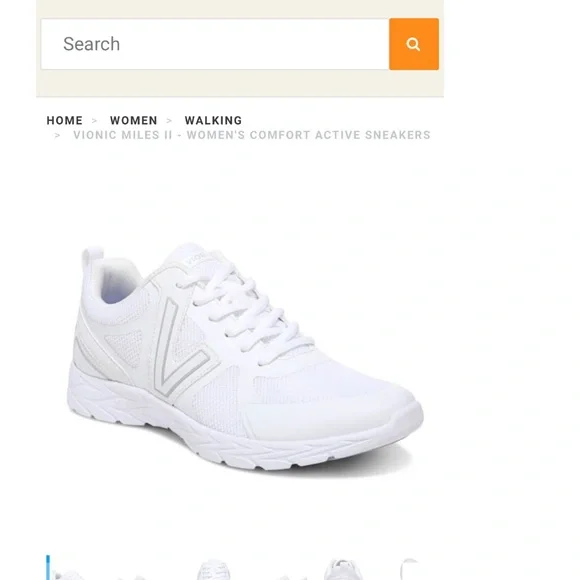 Vionic White Athletic Sneakers - Picture 10 of 14